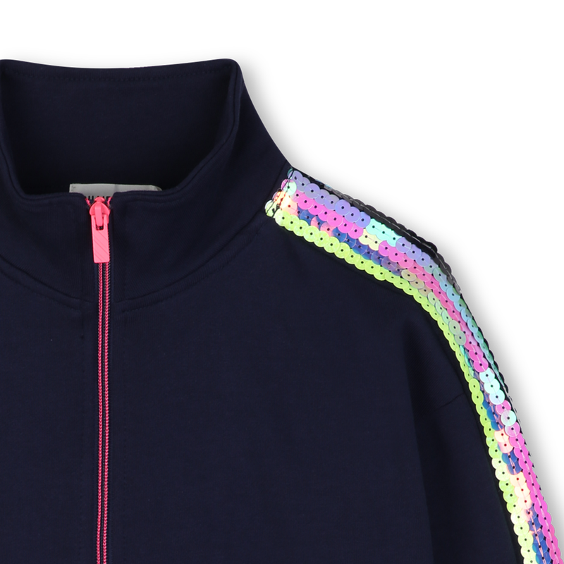 BILLIEBLUSH GIRLS SEQUINS CARDIGAN FLEECE CARDIGAN
