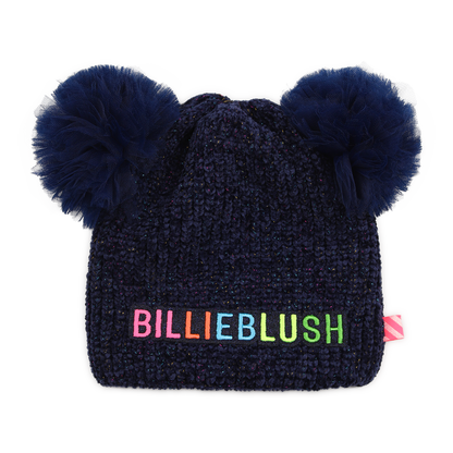 BILLIEBLUSH GIRLS POM POM KNITTED BEANIE