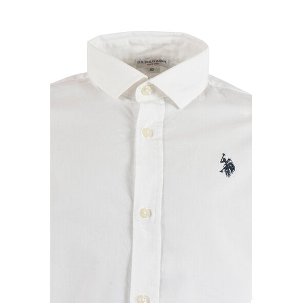U.S POLO ASSN KIDS FREN POPLIN SHIRT