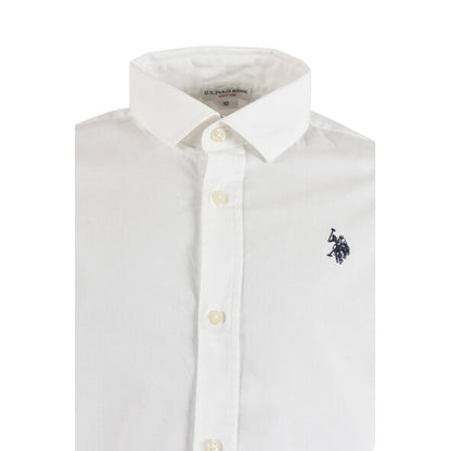 U.S POLO ASSN KIDS FREN POPLIN SHIRT