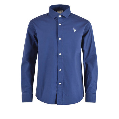 U.S POLO ASSN KIDS FREN POPLIN SHIRT