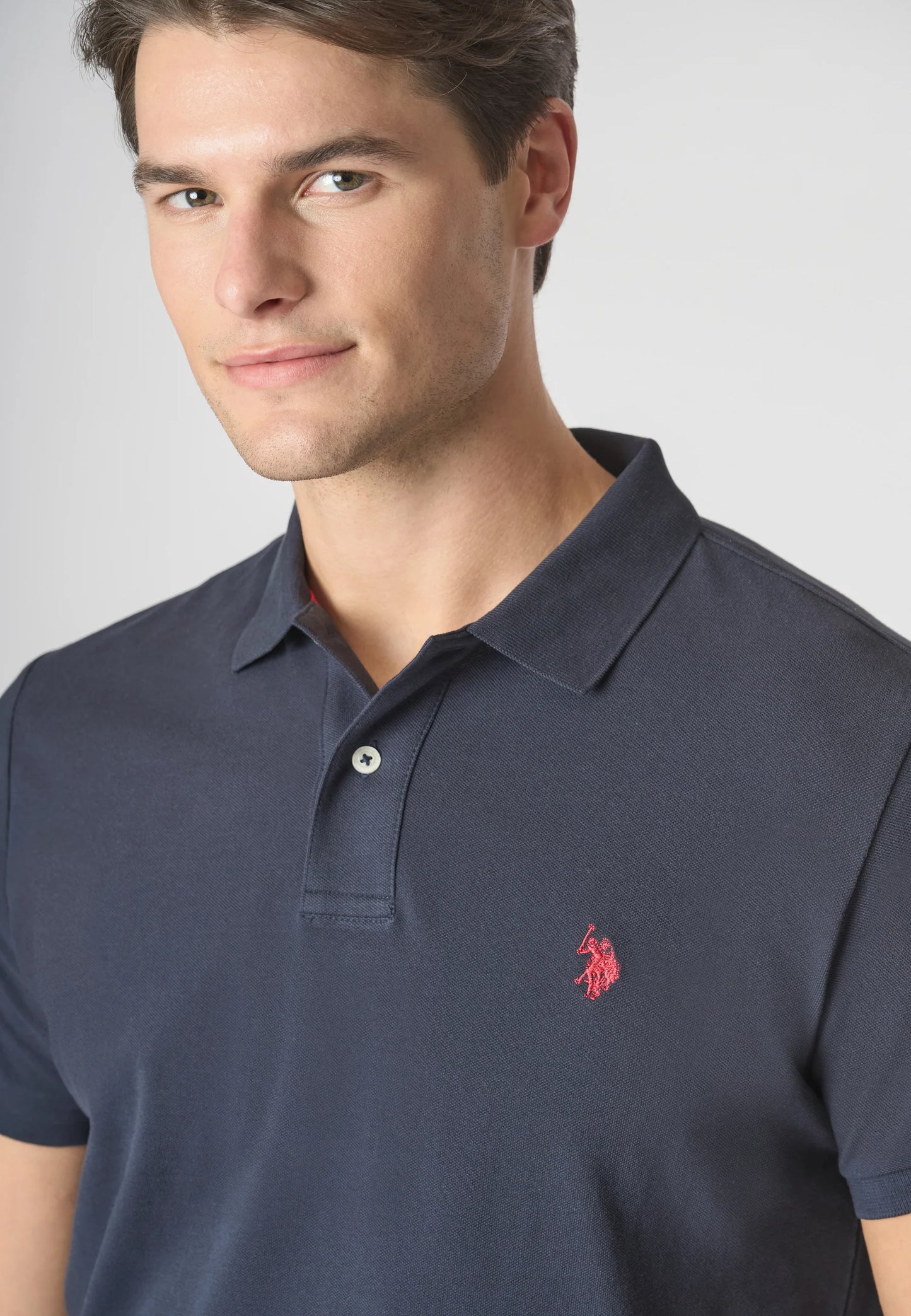 U.S POLO ASSN MAN SILVER & GOLD POLO SHIRT
