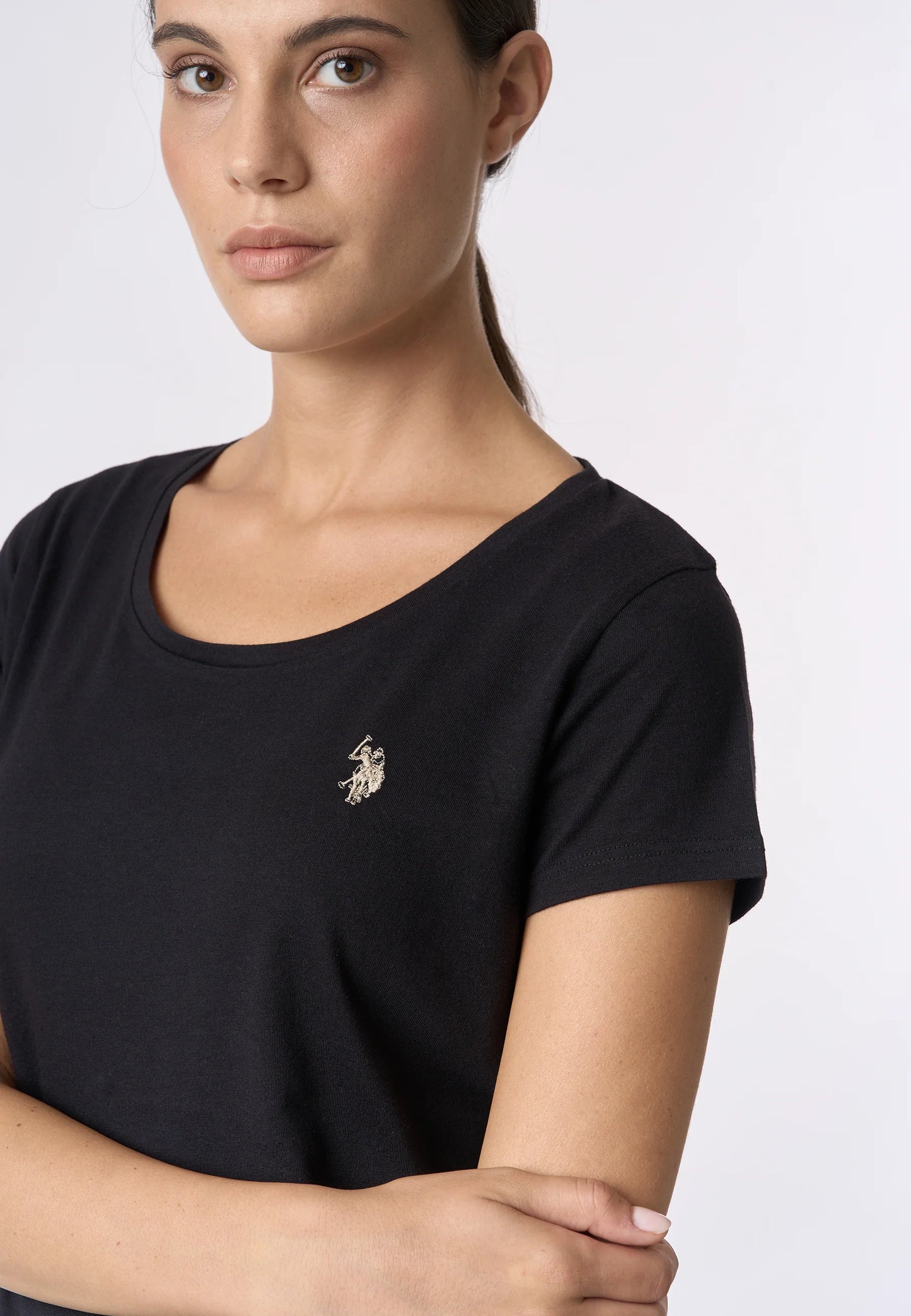 U.S POLO ASSN WOMAN SHORT-SLEEVED CREW NECK T-SHIRT