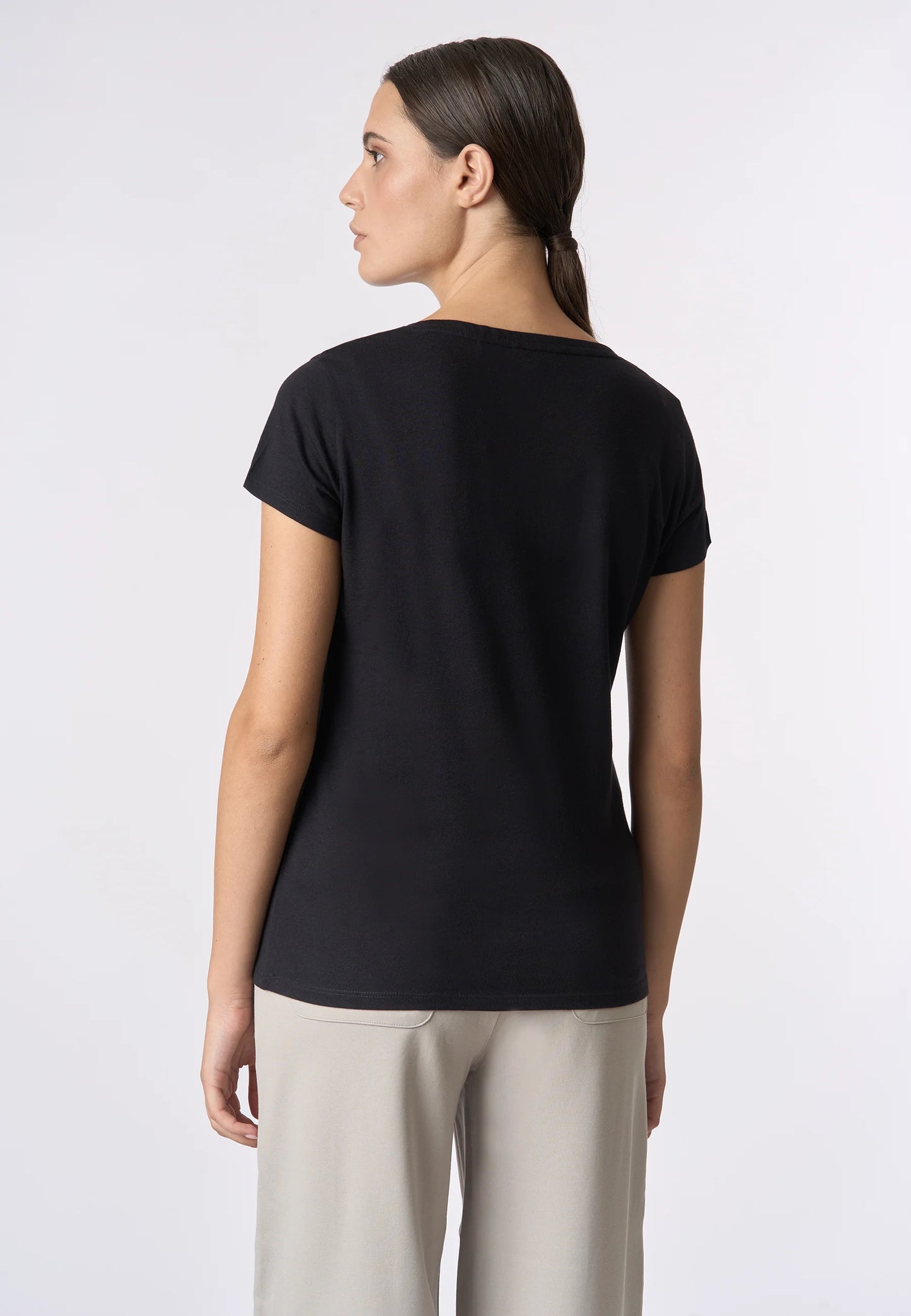 U.S POLO ASSN WOMAN SHORT-SLEEVED CREW NECK T-SHIRT