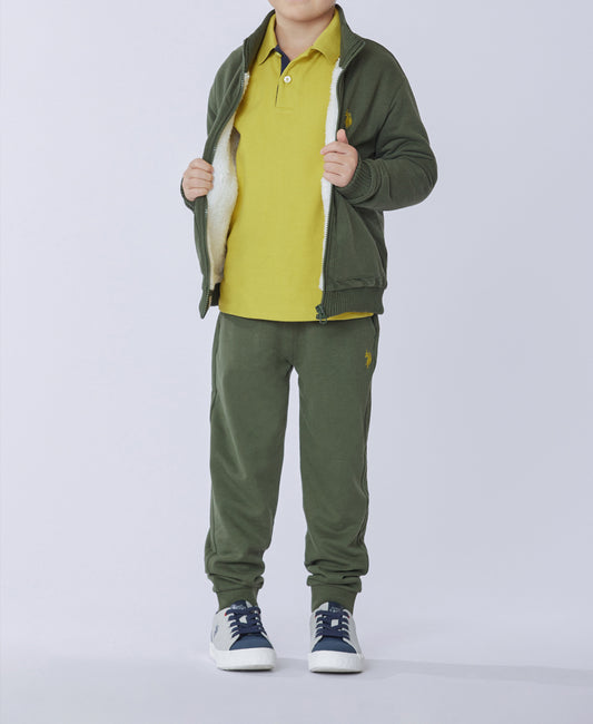 U.S POLO KIDS PANTALONE IN FELPA