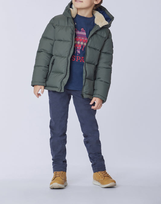 U.S POLO KIDS EMBROIDERED LS T SHIRT