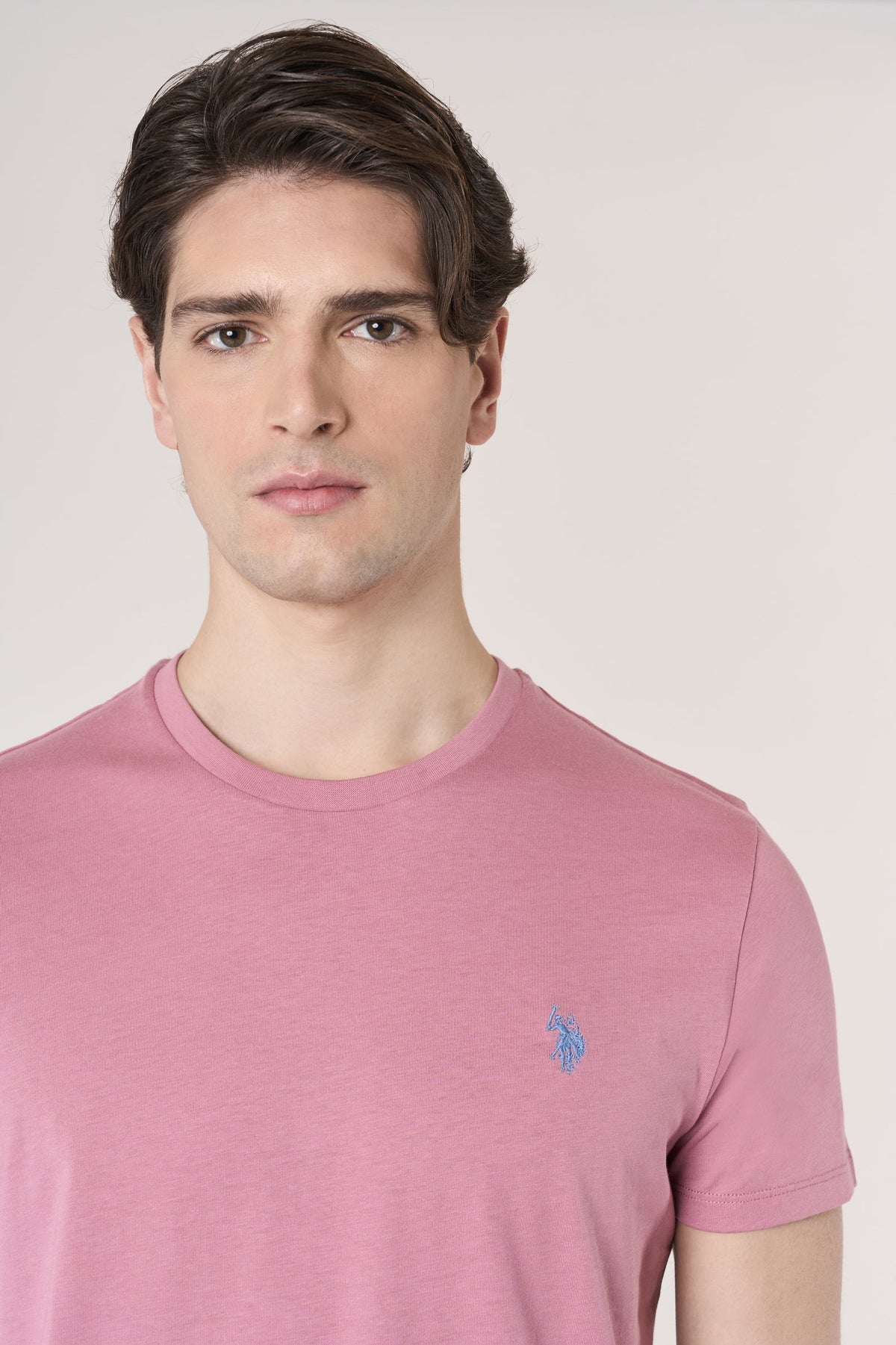 U.S POLO MAN SILVER & GOLD BASIC T SHIRT