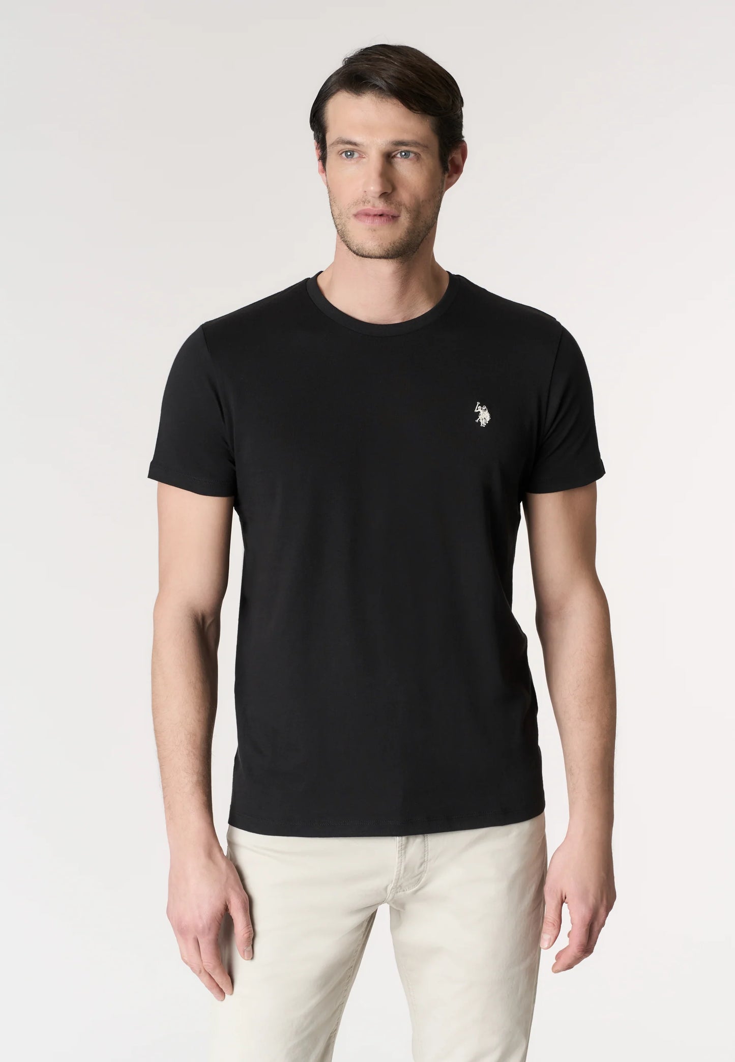 U.S POLO ASSN MAN SILVER & GOLD BASIC T SHIRT