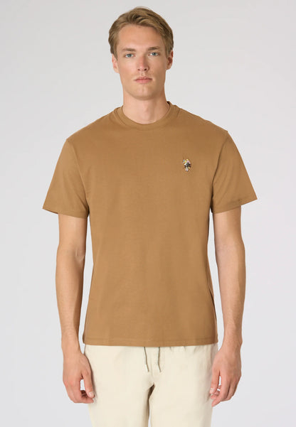 U.S POLO ASSN MAN COLORED LOGO CREW NECK T SHIRT