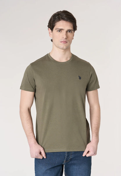 U.S POLO MAN SILVER & GOLD BASIC T SHIRT