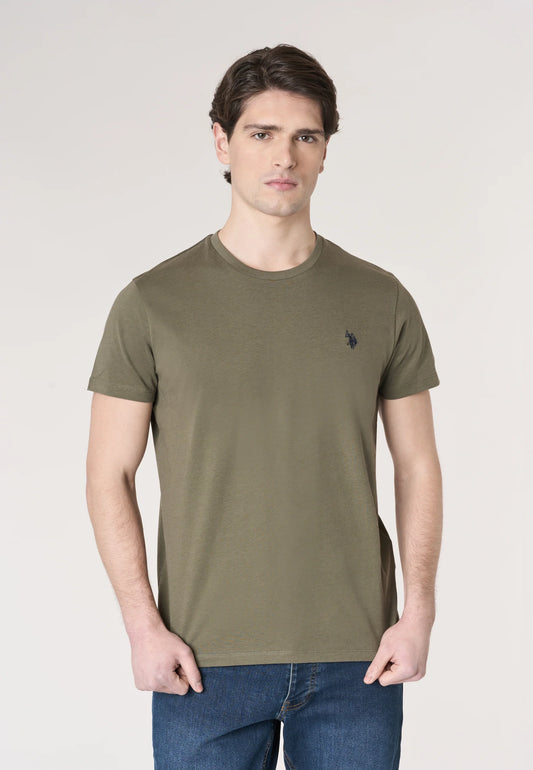 U.S POLO MAN SILVER & GOLD BASIC T SHIRT