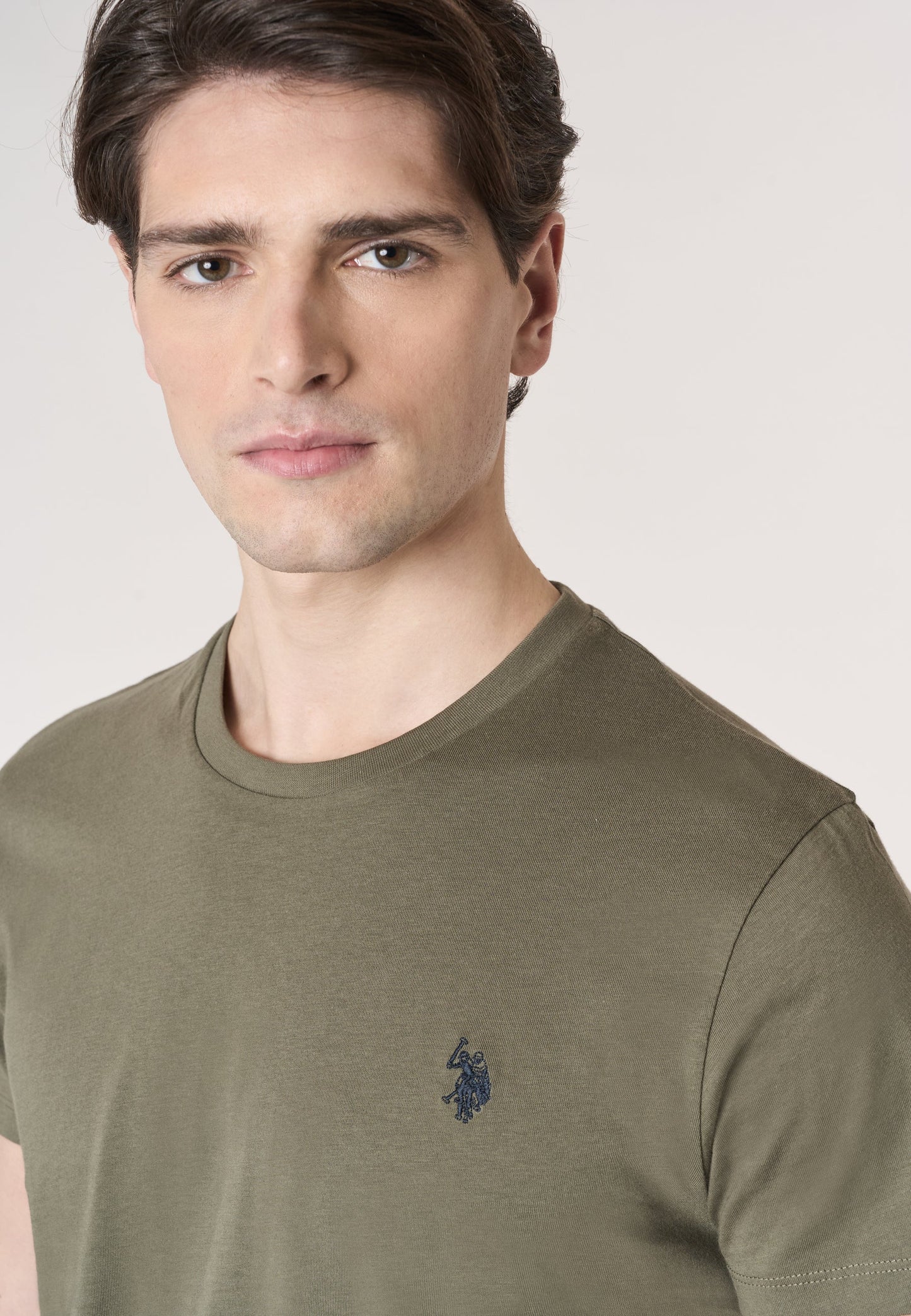 U.S POLO MAN SILVER & GOLD BASIC T SHIRT