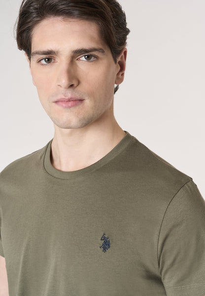 U.S POLO MAN SILVER & GOLD BASIC T SHIRT