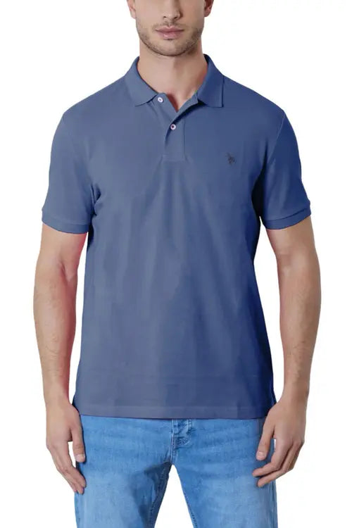 U.S POLO ASSN MAN SILVER & GOLD POLO SHIRT