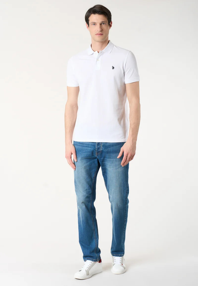 U.S POLO ASSN SS POLO SHIRT IN PIQUE COTTON