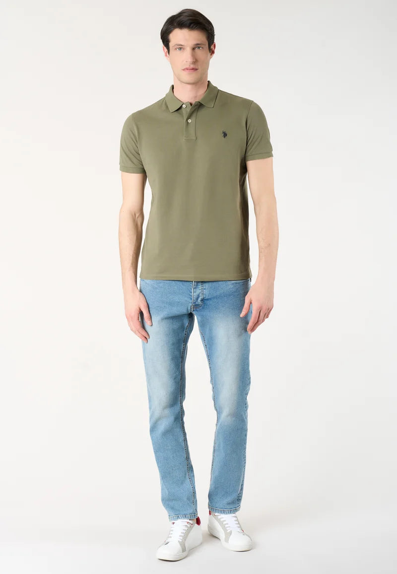 U.S POLO ASSN SS POLO SHIRT IN PIQUE COTTON