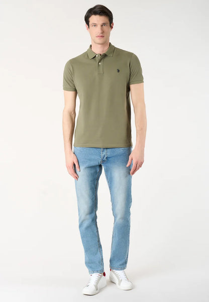U.S POLO ASSN SS POLO SHIRT IN PIQUE COTTON