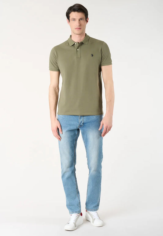U.S POLO ASSN SS POLO SHIRT IN PIQUE COTTON