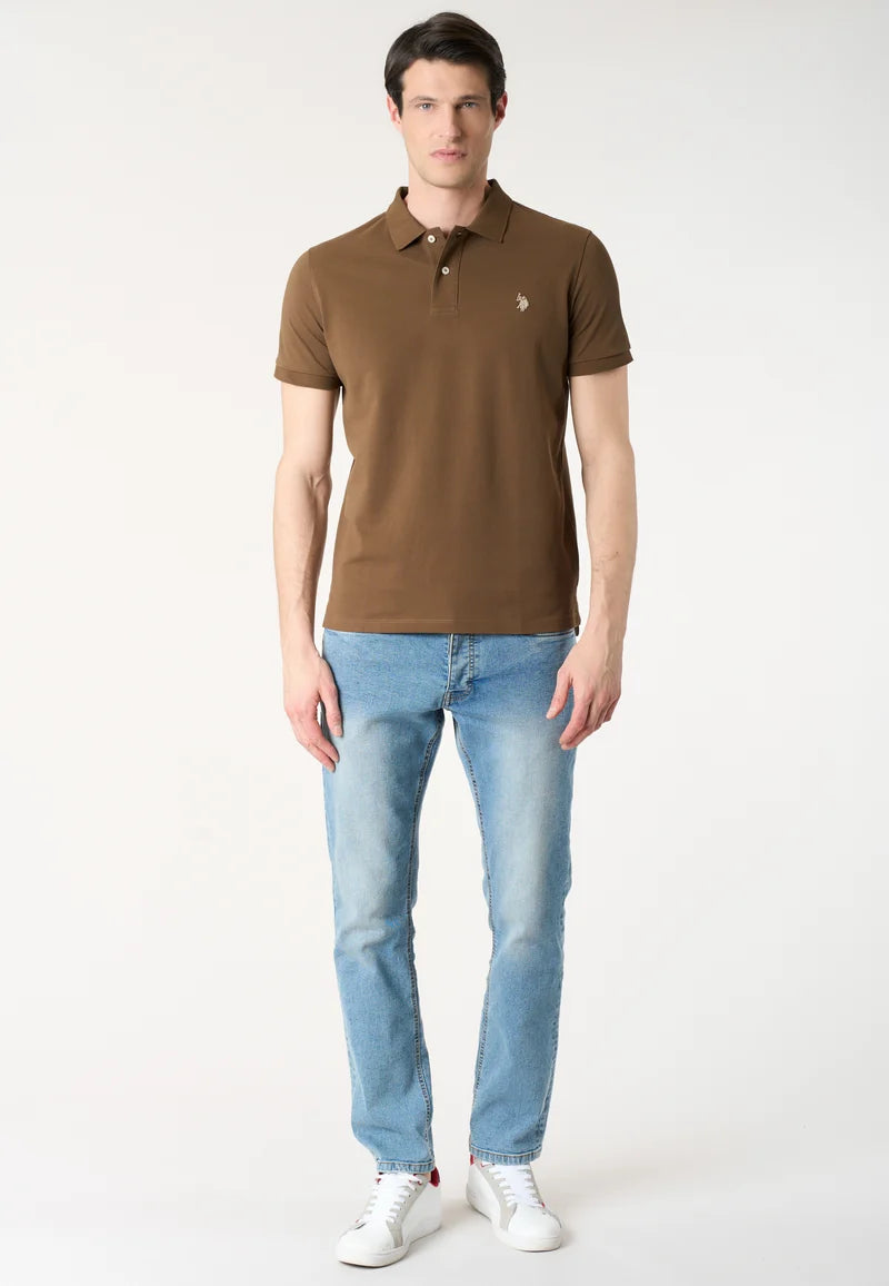U.S POLO SS POLO SHIRT IN PIQUE COTTON