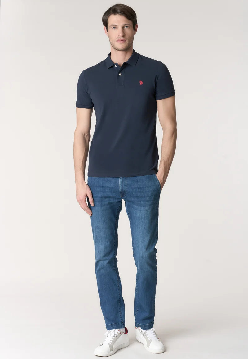 U.S POLO ASSN SS POLO SHIRT IN PIQUE COTTON