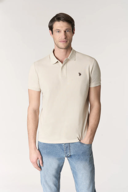 U.S POLO ASSN MAN SILVER & GOLD POLO SHIRT