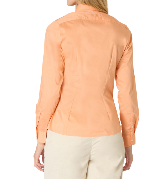 U.S POLO ASSN WOMAN STRETCH POPLIN LOGO SHIRT