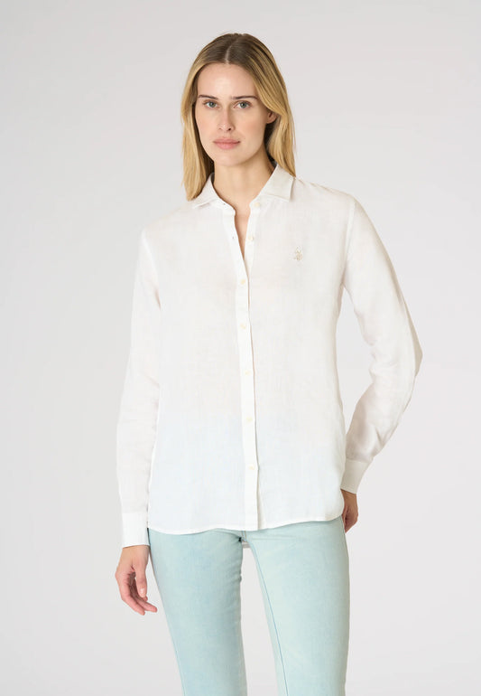 U.S POLO ASSN WOMAN PREMIUM QUALITY COTTON & LINEN SHIRT