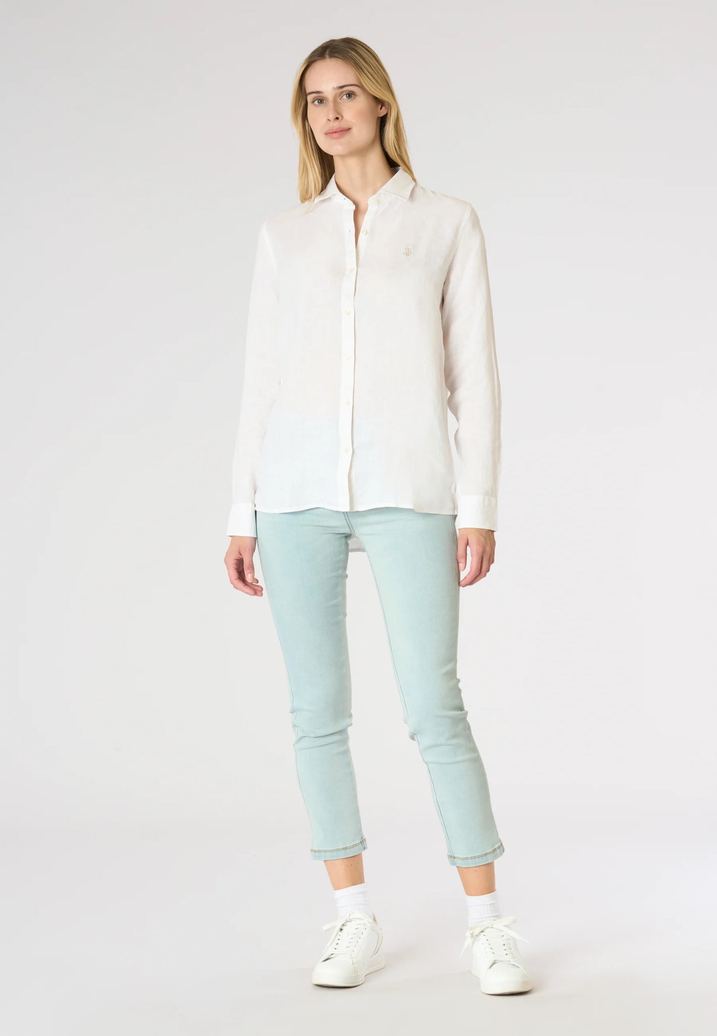 U.S POLO ASSN WOMAN PREMIUM QUALITY COTTON & LINEN SHIRT