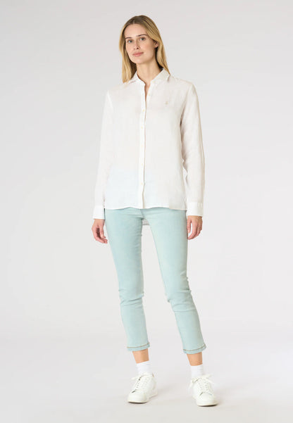 U.S POLO ASSN WOMAN PREMIUM QUALITY COTTON & LINEN SHIRT
