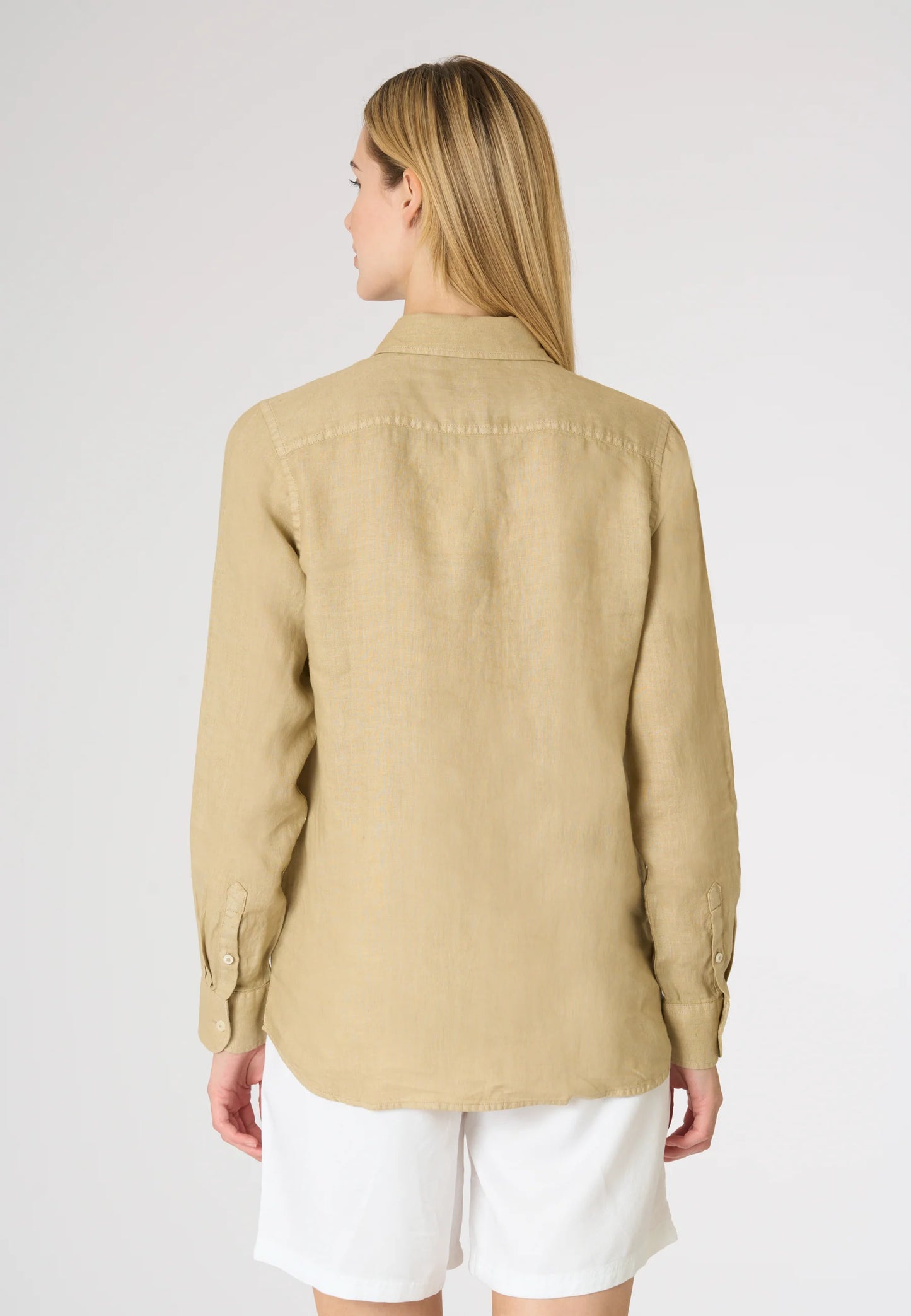 U.S POLO ASSN PREMIUM QUALITY WOMEN'S COTTON LINEN SHIRT