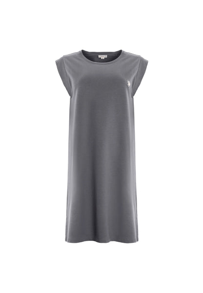 U.S POLO ASSN WOMAN SLEEVELESS DRESS IN COTTON AND MODAL BLEND