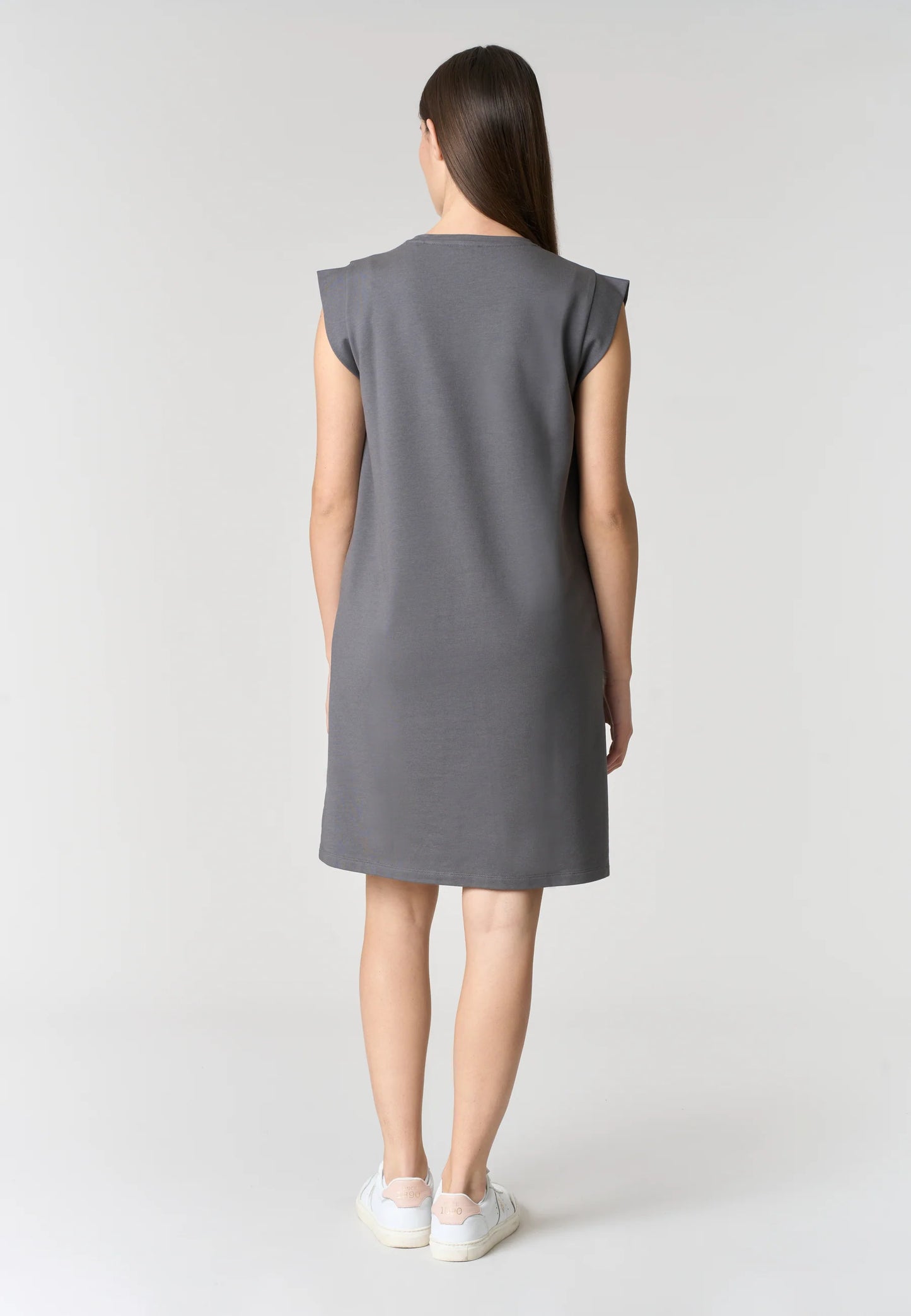 U.S POLO ASSN WOMAN SLEEVELESS DRESS IN COTTON AND MODAL BLEND