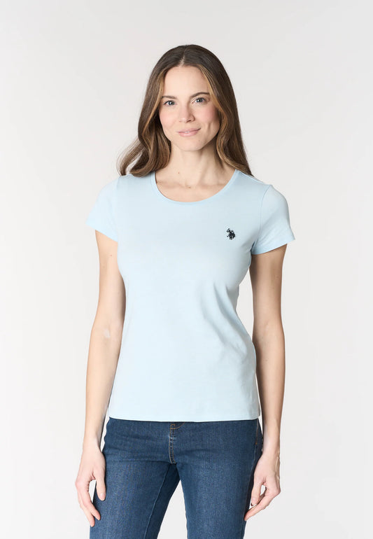U.S POLO ASSN WOMAN LIGHT JERSEY LOGO T SHIRT