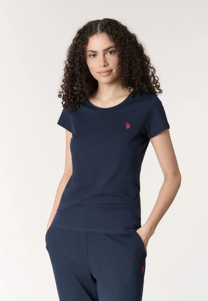 U.S POLO ASSN WOMAN LIGHT JERSEY LOGO T SHIRT