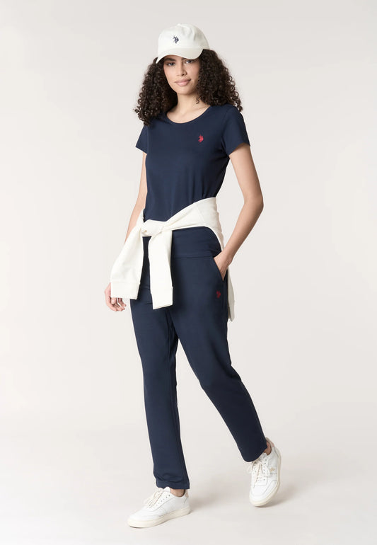 U.S POLO ASSN WOMAN LIGHT JERSEY LOGO T SHIRT