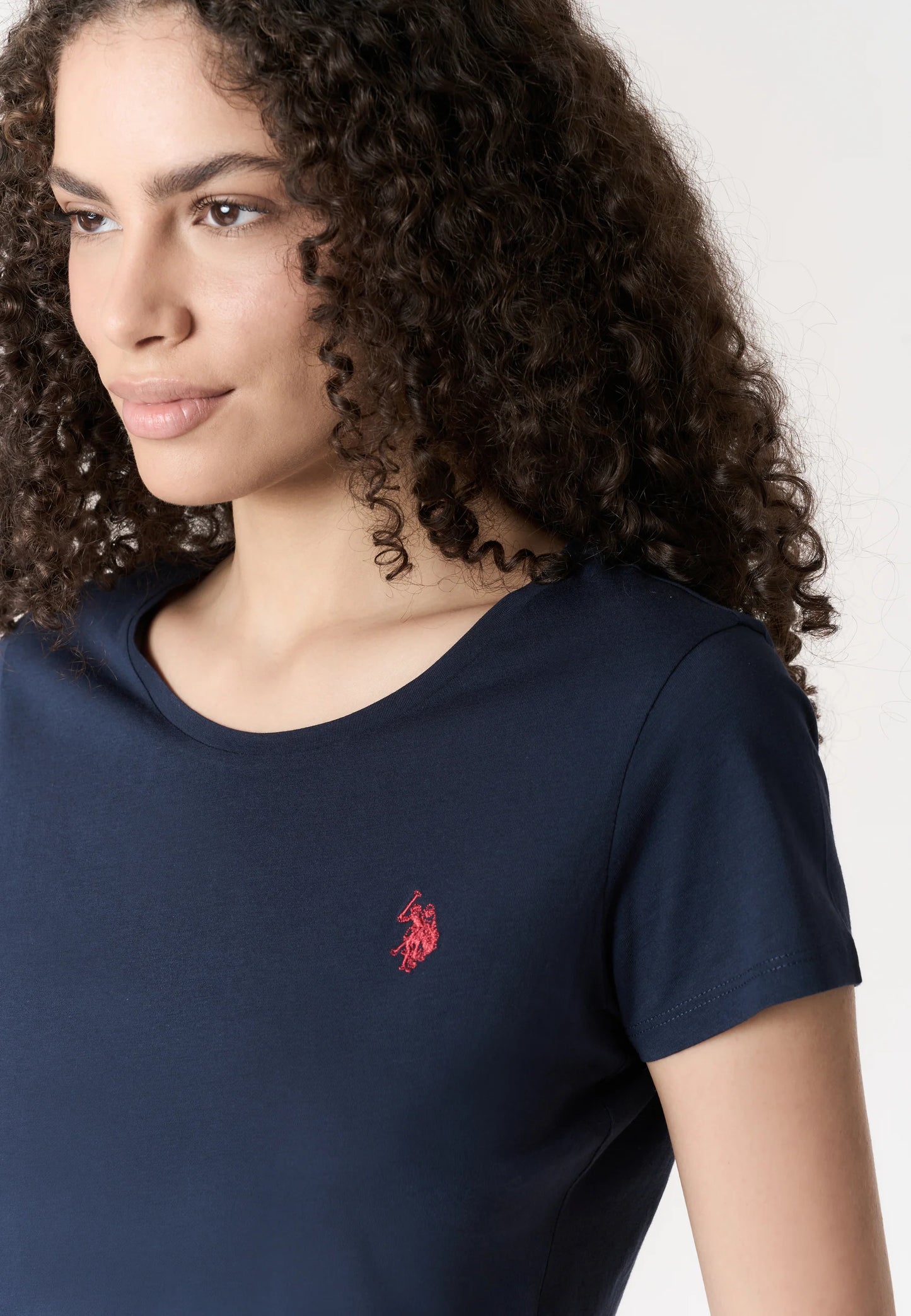 U.S POLO ASSN WOMAN LIGHT JERSEY LOGO T SHIRT