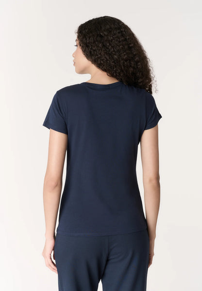 U.S POLO ASSN WOMAN LIGHT JERSEY LOGO T SHIRT