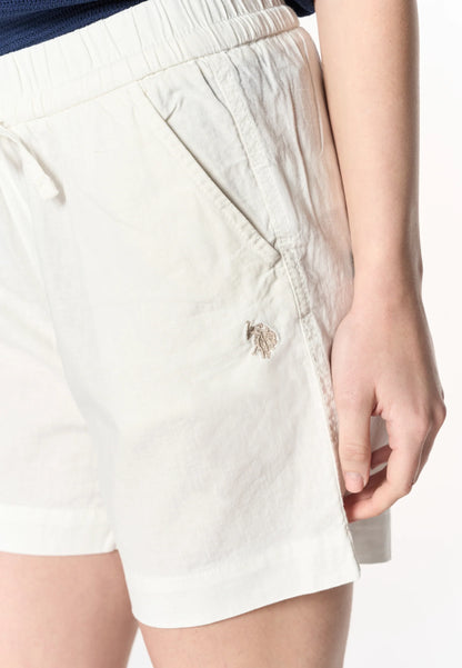 U.S POLO ASSN WOMEN'S COTTON LINEN SHORTS