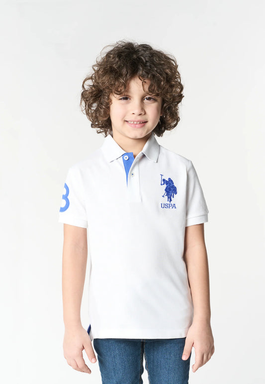 U.S POLO ASSN KIDS EMBROIDERED LOGO POLO T SHIRT