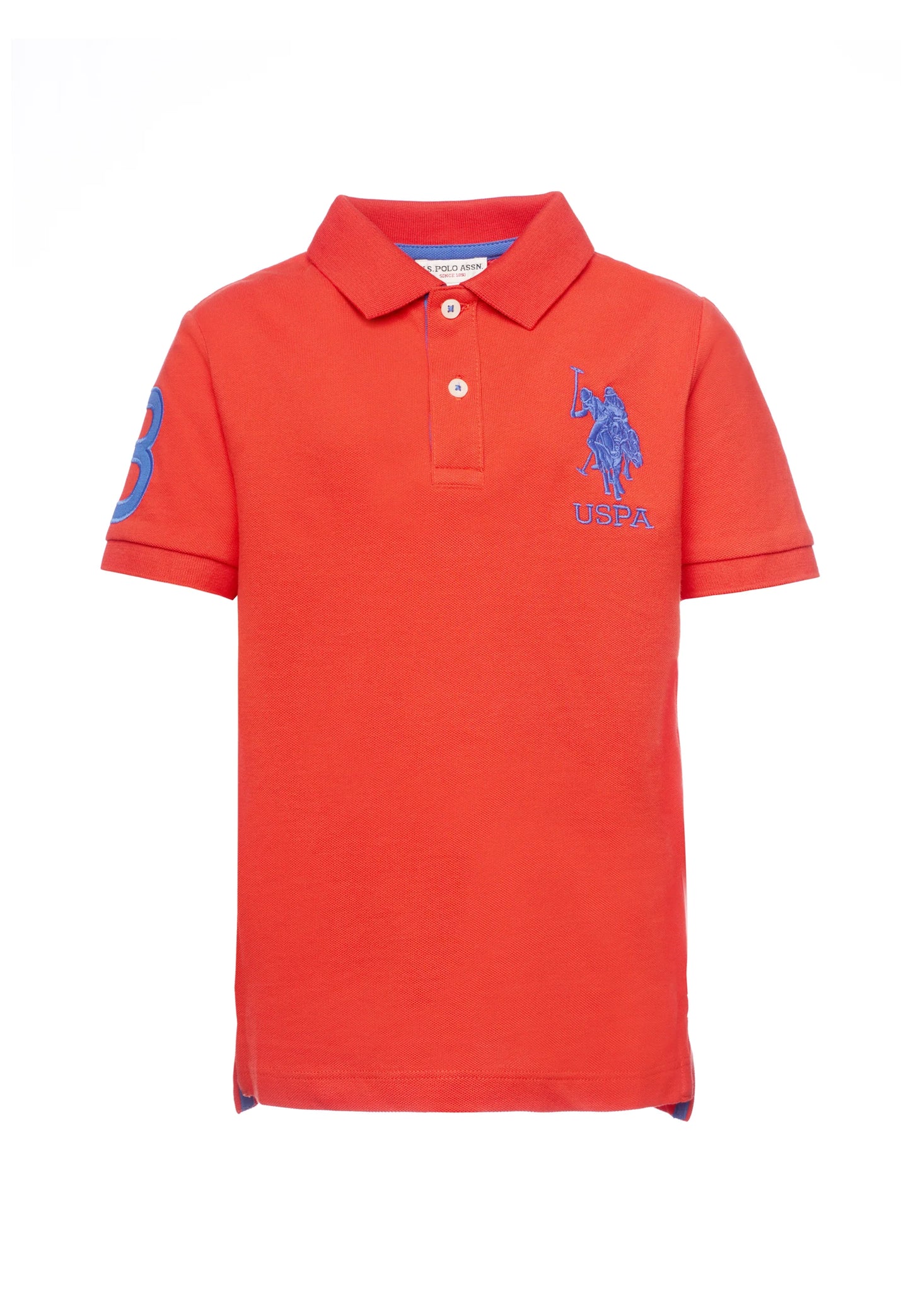 U.S POLO ASSN KIDS POLO SHIRT WITH MAXI EMBROIDERED LOGO