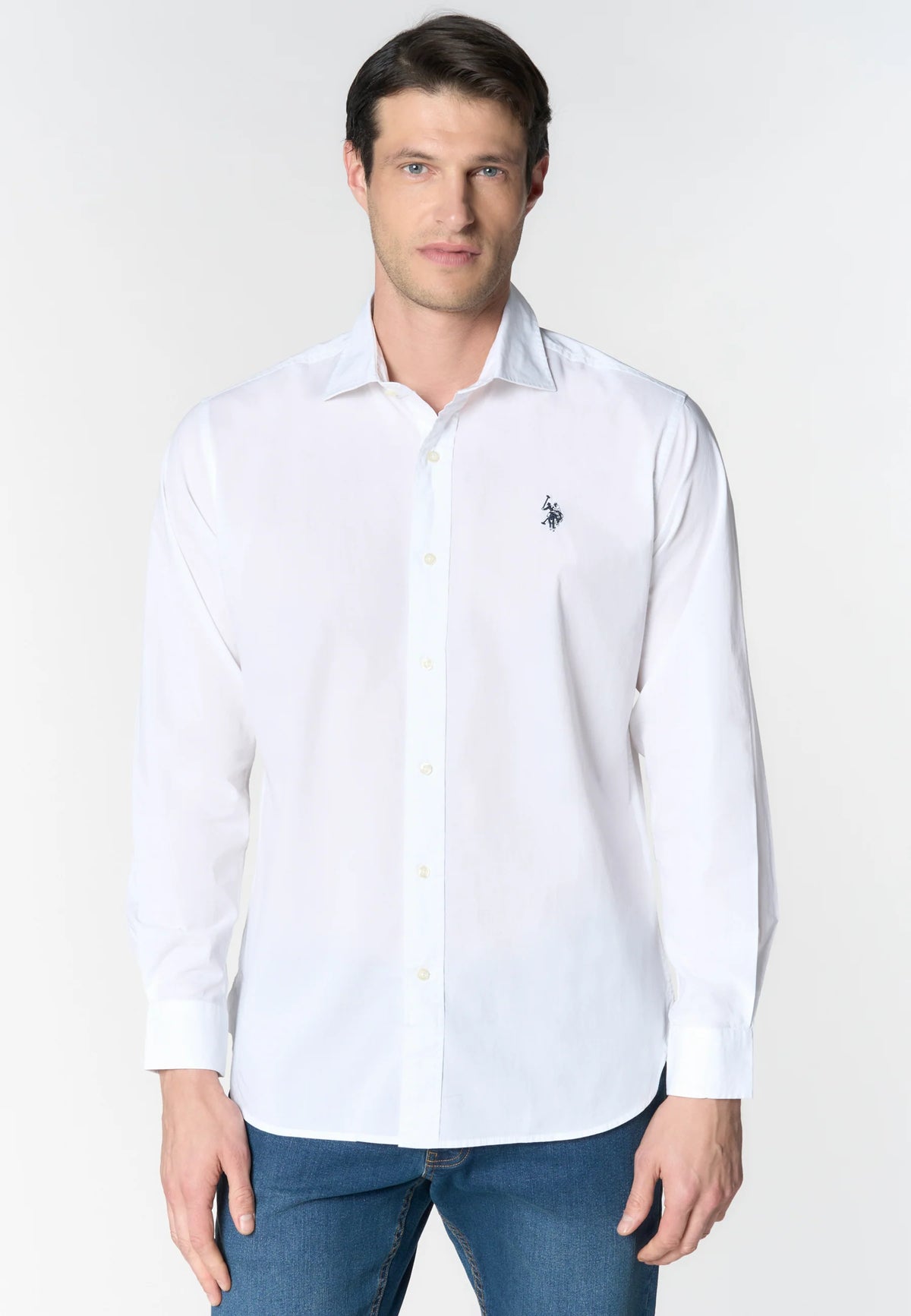 U.S POLO ASSN STRETCH POPLIN SHIRT