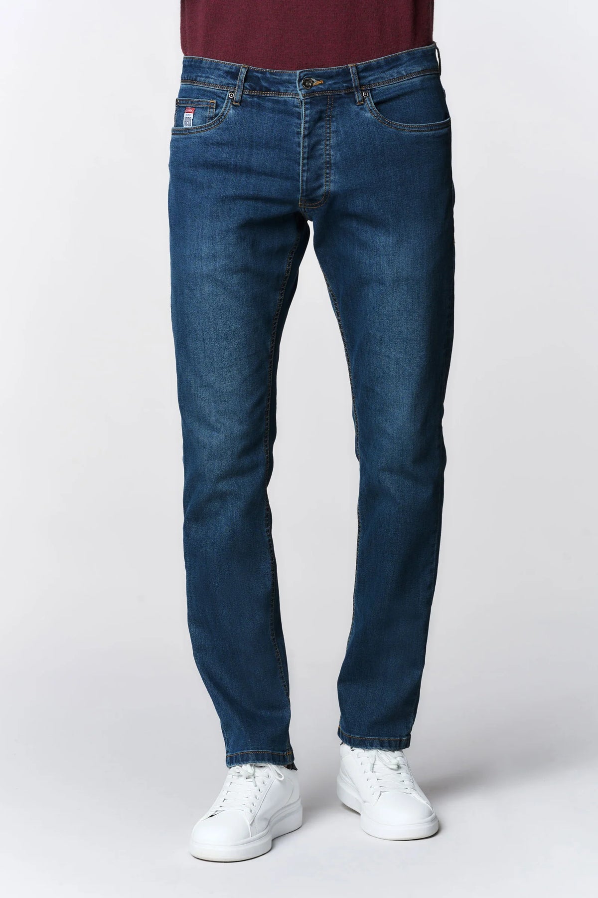 U.S POLO ASSN MEN'S REGULAR FIT DENIM TROUSERS