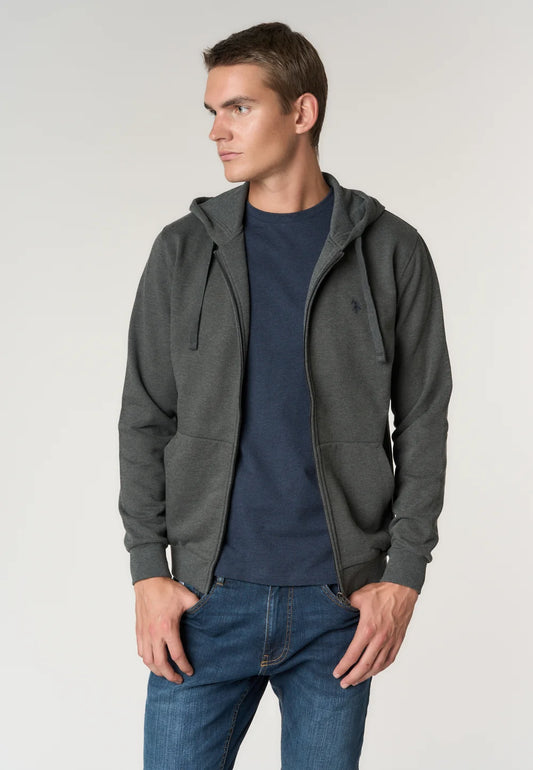 U.S POLO ASSN FULL ZIP COTTON HOODIE
