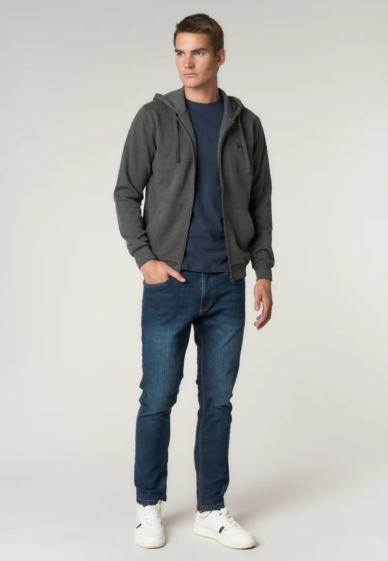 U.S POLO ASSN FULL ZIP COTTON HOODIE