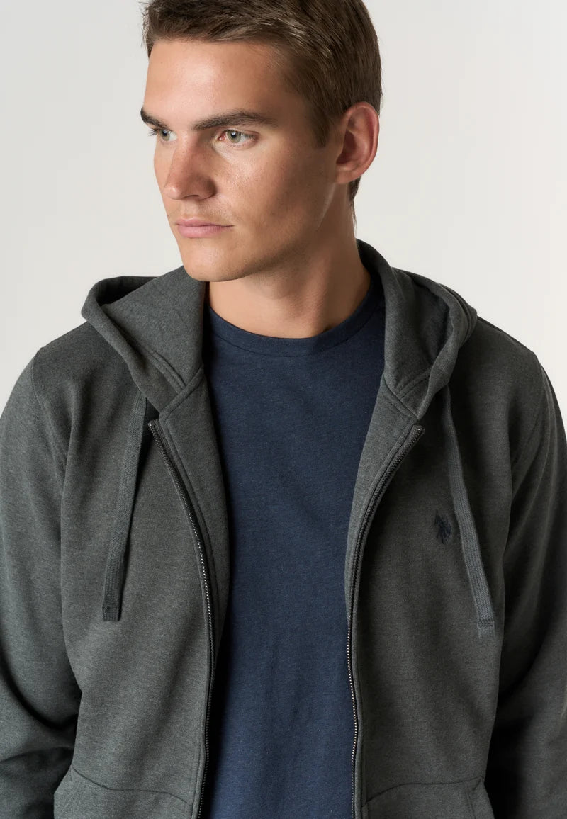 U.S POLO ASSN FULL ZIP COTTON HOODIE