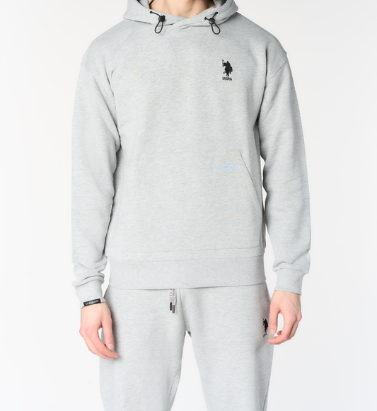 U.S POLO ASSN MAN DOUBLE HORSE LOGO BOXY FIT HOODIE