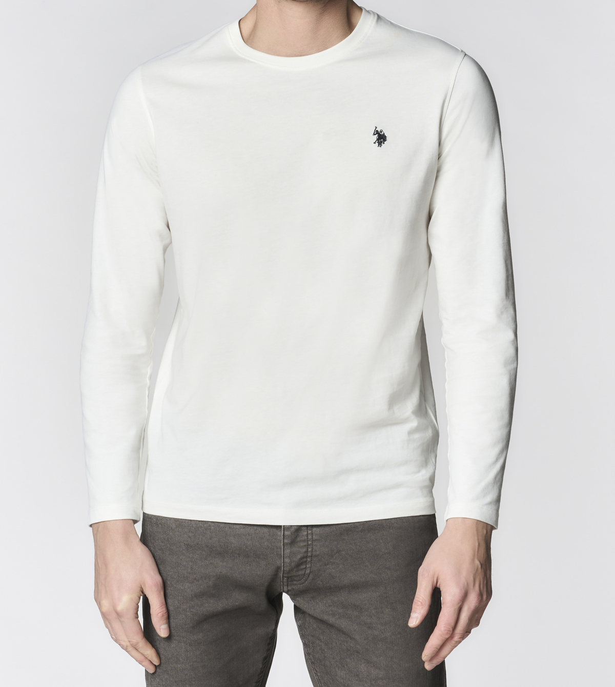 U.S POLO ASSN MAN LS COTTON T SHIRT