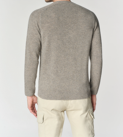 U.S POLO ASSN CREW NECK SWEATER IN COTTON & CASHMERE BLEND