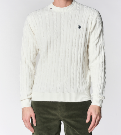 U.S POLO ASSN MAN CABLE KNIT SWEATER