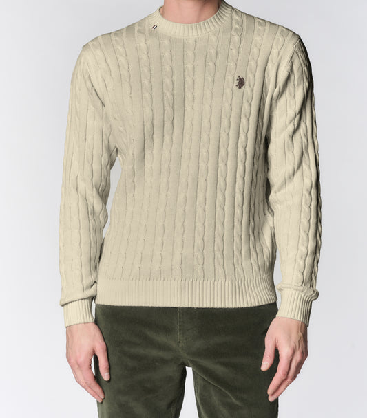 U.S POLO ASSN MAN CABLE KNIT SWEATER